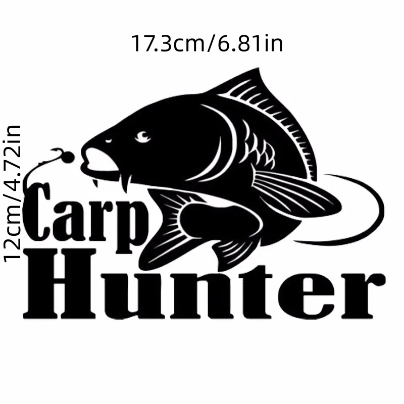 New Design Carp Hunter Vinyl Car Styling Fishing Window - Temu