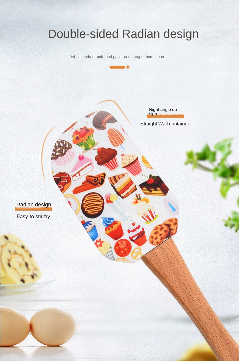 Butter Spatula High Temperature Resistance Christmas Themed Silicone Bread  Bakery Butter Scraper Kitchen Tool Multi-colo 