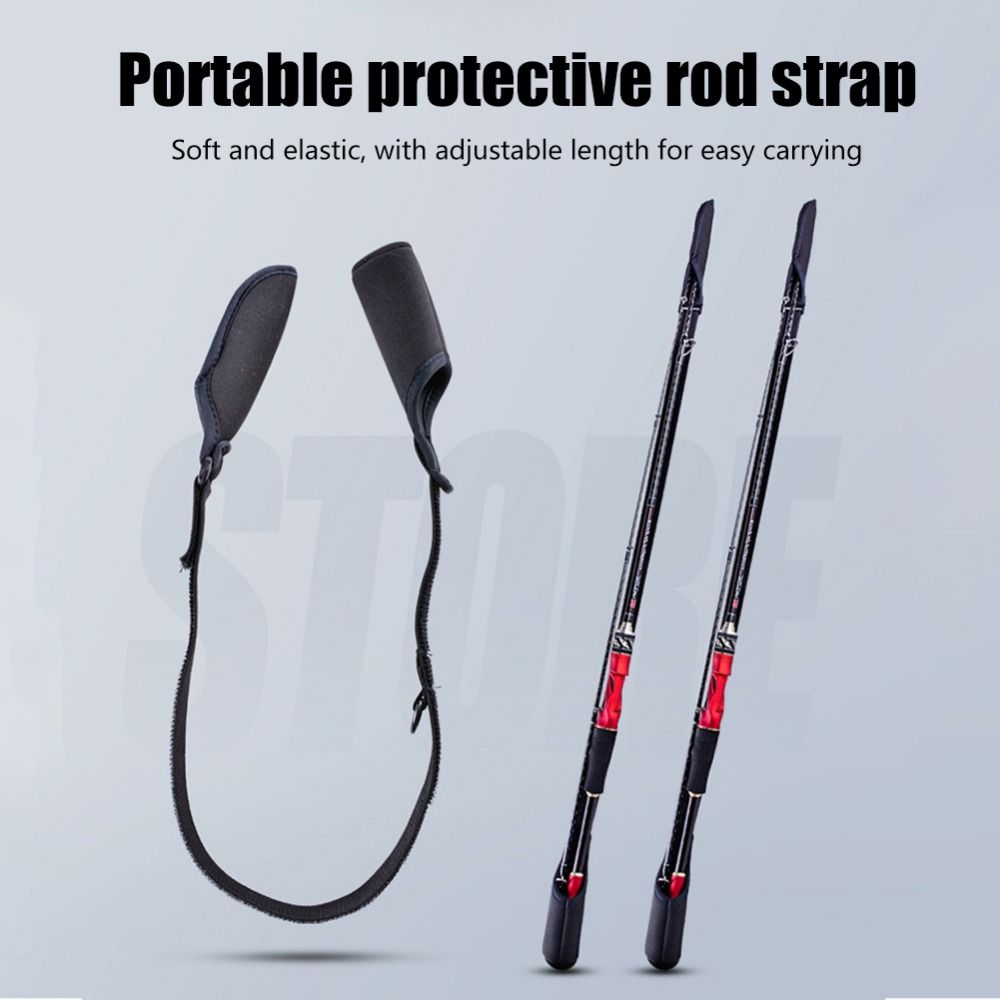 1pc Fishing Rod Cover Holder, Fishing Pole Protective Sleeve,  Wear-resistant Adjustable Pole Fastener, Outdoor Fishing Tackle