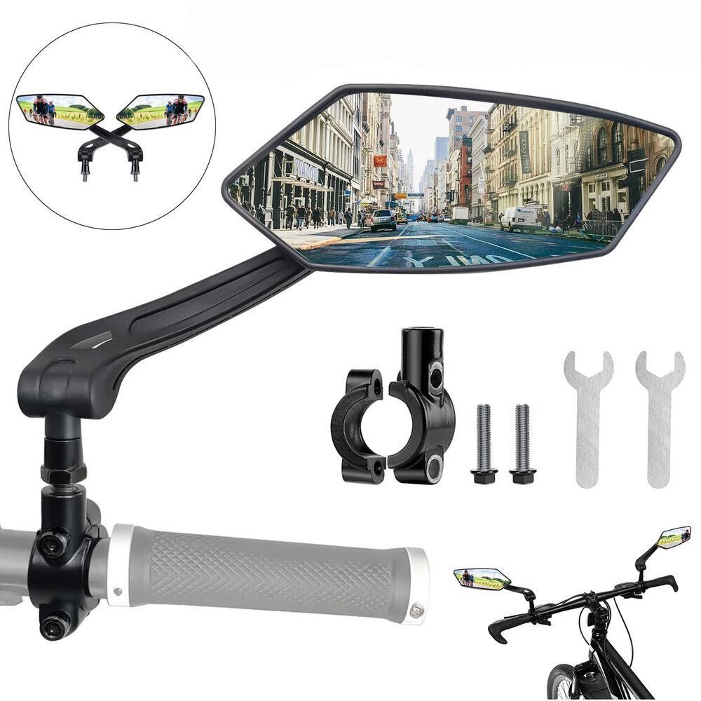 Espejo Retrovisor Ajustable Para Bicicleta Retrovisor Universal Bike Mirror  NEW
