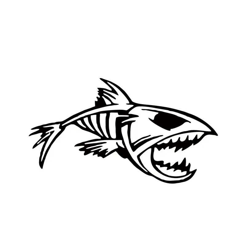 Fish Skeleton Skull Fishing Car Window Vinyl Decal Sticker - Temu