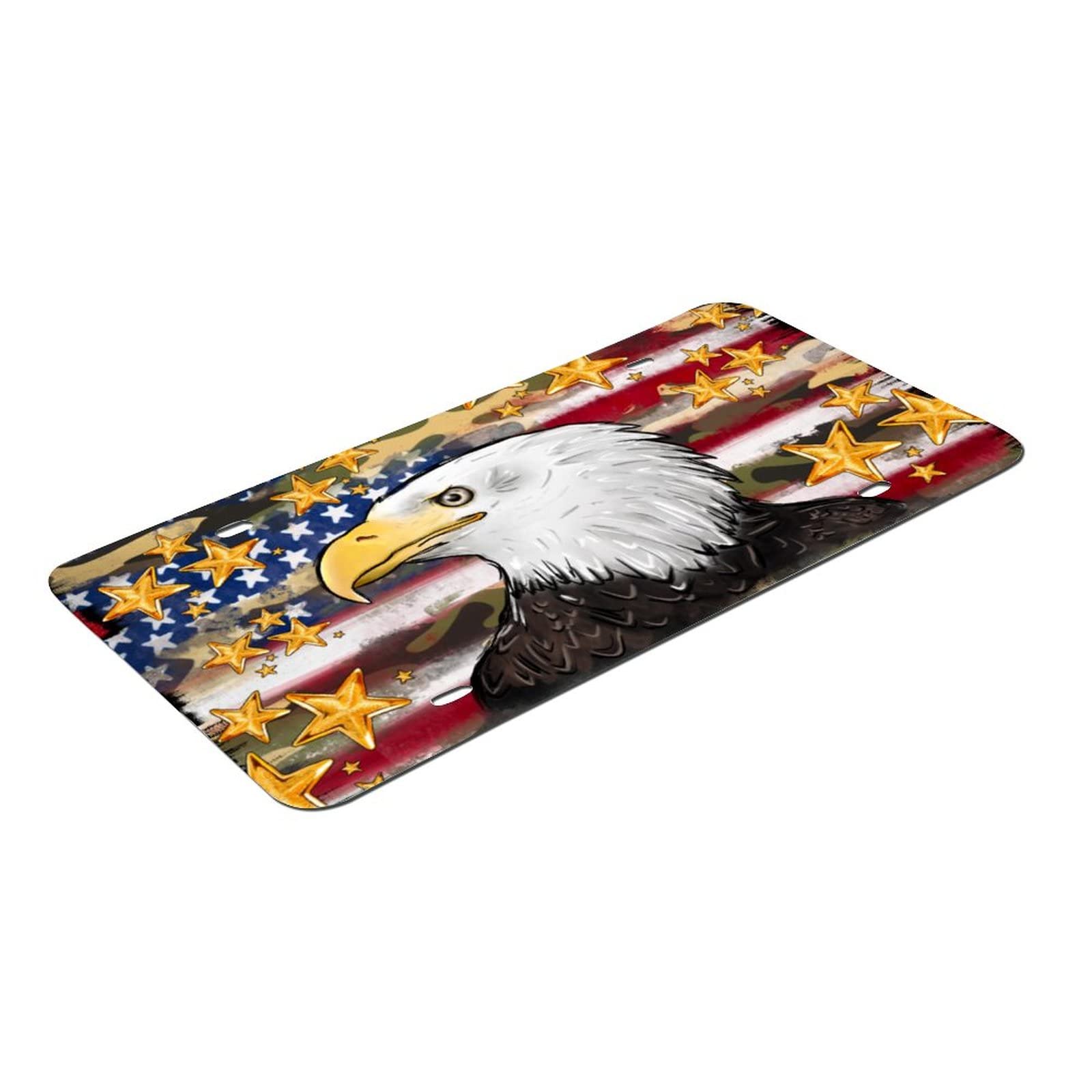 Car Tag Plate Aluminum American Patriotic Eagle License Plate Teal With 4  Holes Car Accessories For Men Women 6 12in 15 30cm - Automotive - Temu