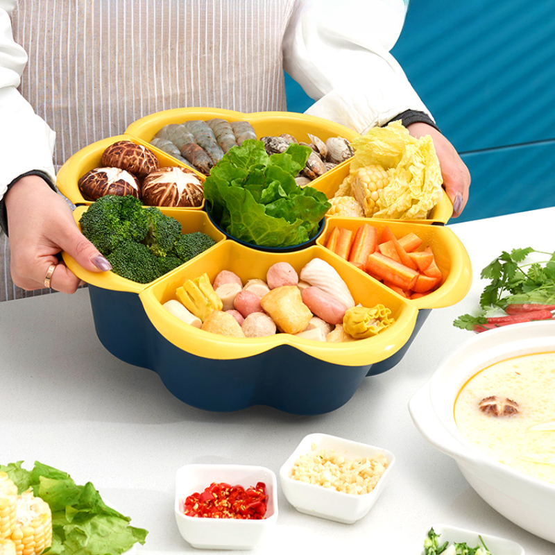 Compartment Hot Pot Platter: Easily Shabu Hot Pot Multi - Temu