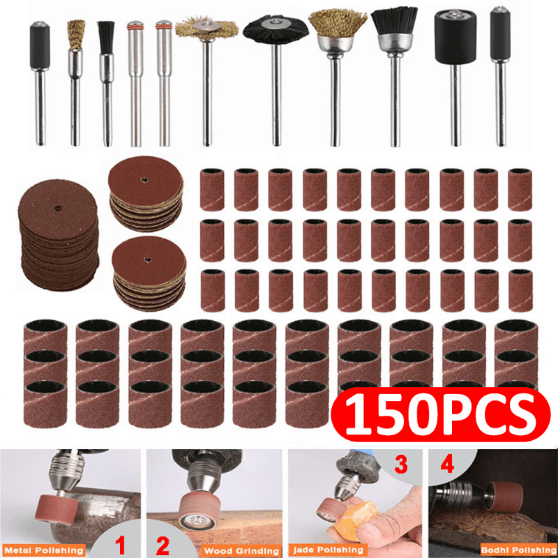 132 Pcs Dremel Accessories Kit Drum Set Grinding Machine Sockets