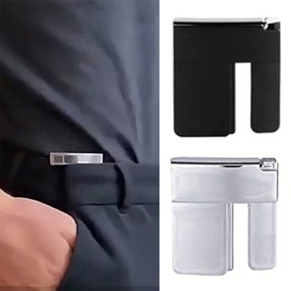 Lazy Tighten The Waistband Pants Waist Buckle Clip Unisex Waist Buckle  Folding