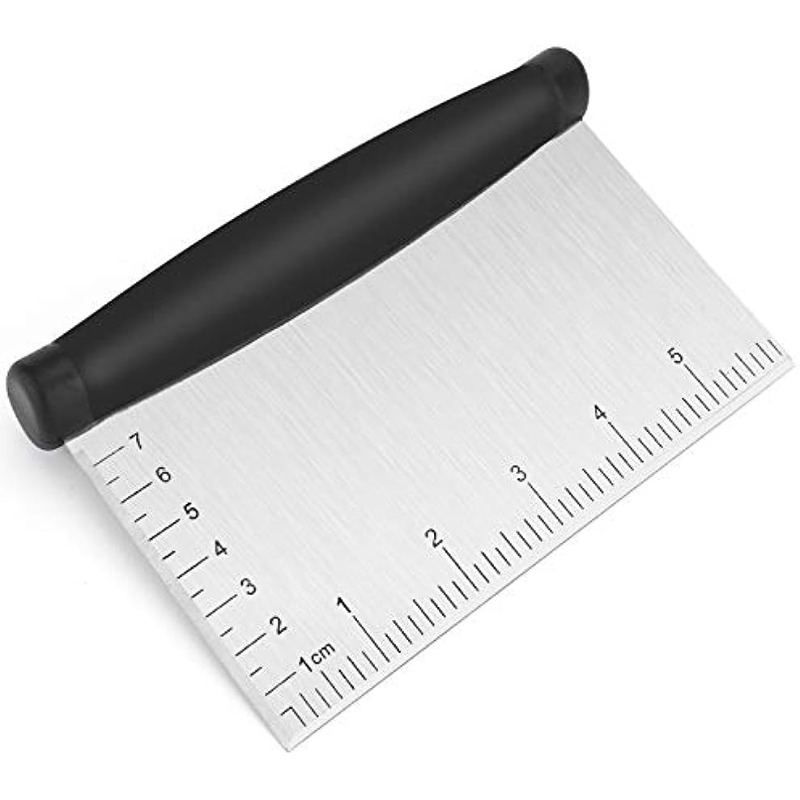 Multi-purpose Stainless Steel Bench Scraper & Chopper, Easy to Read Etched  Markings for Cuts, Quick & Easy Multi-use Dough Scraper, Dough Cutter & Pastry  Scraper 