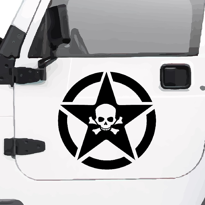 Militärstern-aufkleber Für Auto Oder Lkw Offroad Skull Paar Von Heavy Duty Off  Road Truck Vinyl Us Car Decal - Auto - Temu