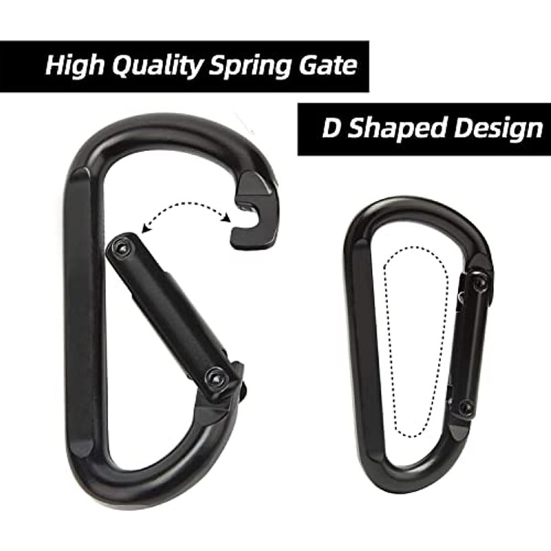 Durable D Buckle Keychain Metal Carabiner