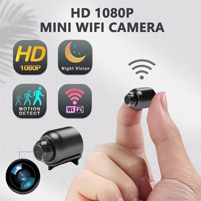 HD 1080P Mini Caméra De Surveillance WiFi Moniteur Bébé WiFi 2,4G Vision Nocturne Détection De Mouvement Caméra De Sécurité Familiale Surveillance Détection Grand Angle Caméra IP (carte SD Non Incluse, Doit Être Achetée Séparément)