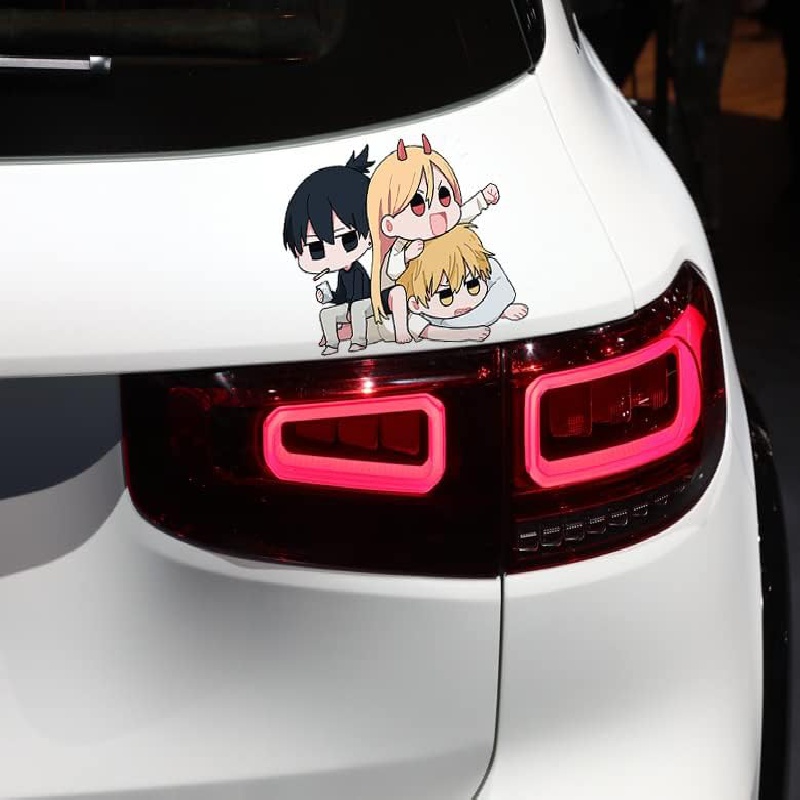 EARLFAMILY 5.1'' Power Anime Peeker Car Stickers Bumper Decal Decor Laptop  Trunk