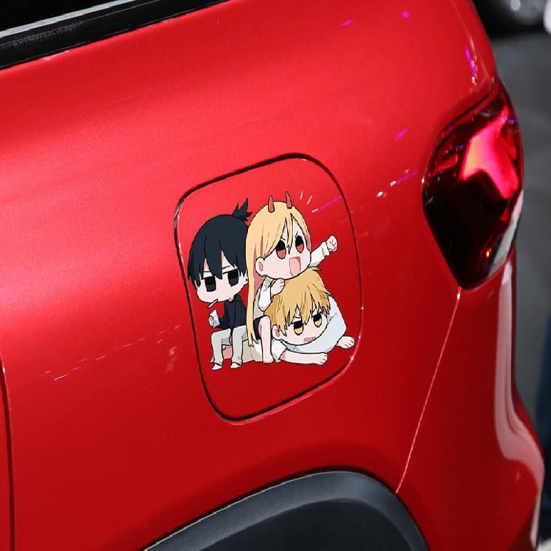 EARLFAMILY 5.1'' Power Anime Peeker Car Stickers Bumper Decal Decor Laptop  Trunk