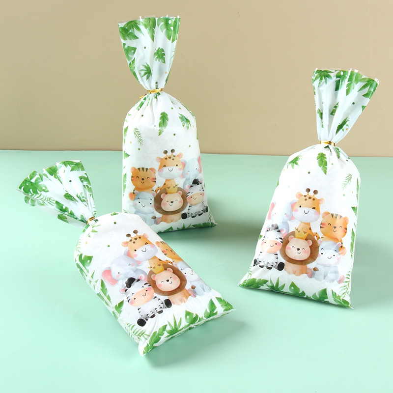 Cute Safari Animal Theme Candy Bag Giraffe Lion Printed Temu