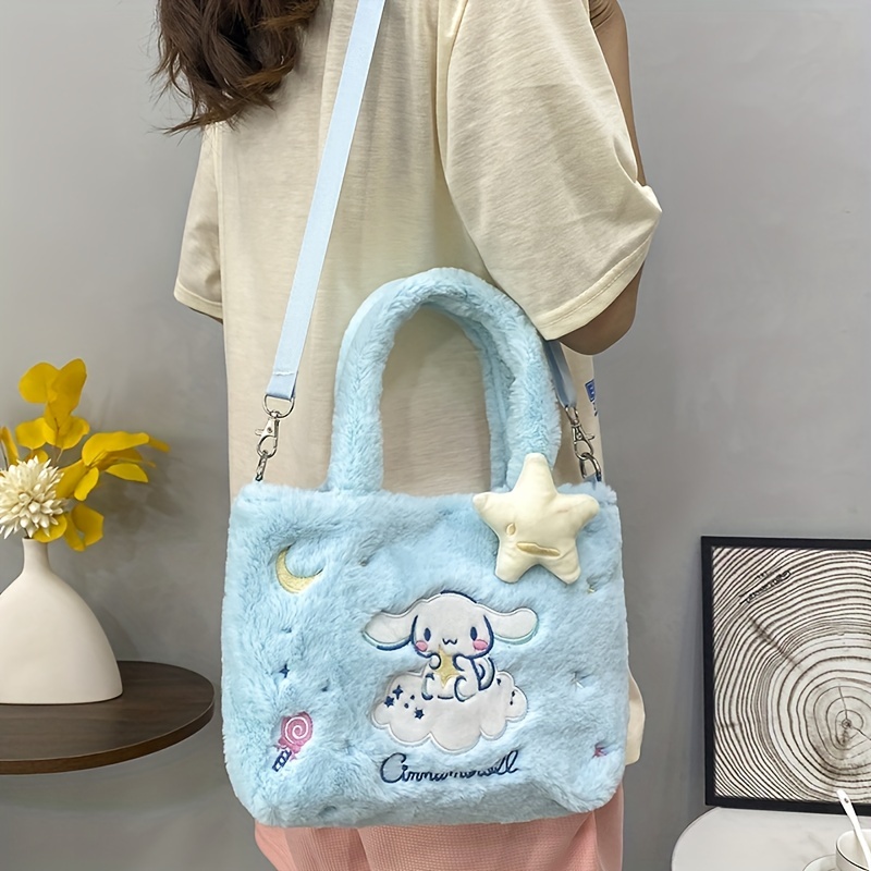 MINISO Cute Lotso Shoulder Fashion Crossbody Casual School Bag for