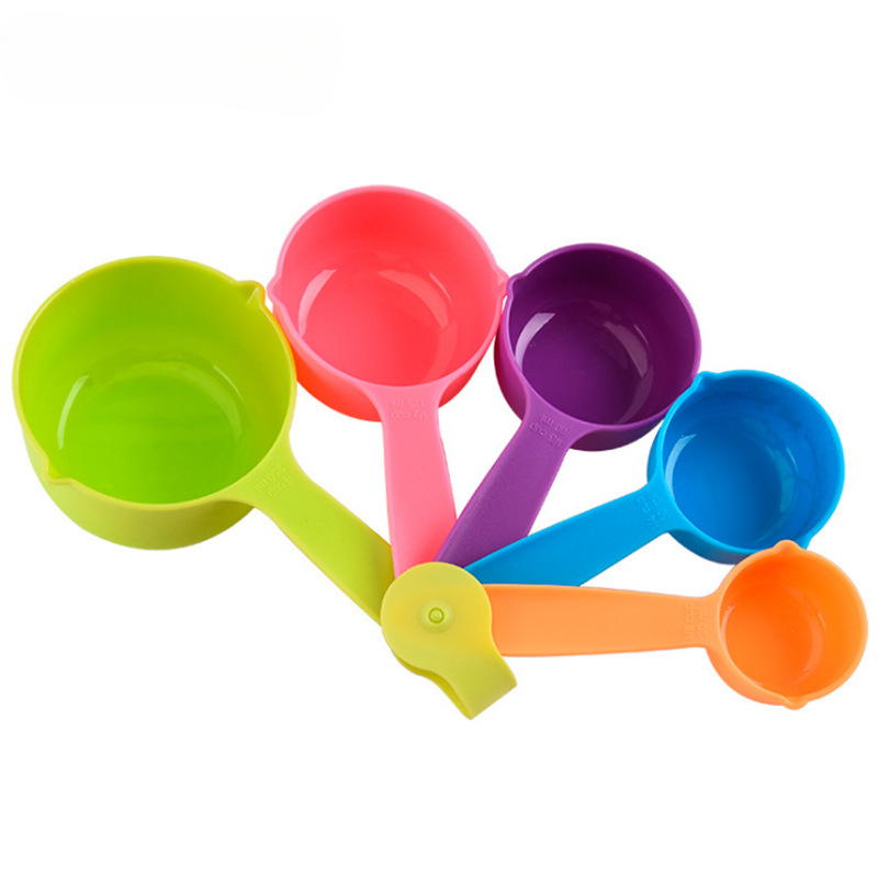 Kitchen Measuring Spoons Colorful Plastic Baking Measuring - Temu