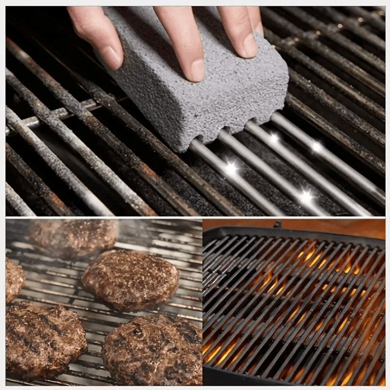 Heavy Duty Grill Cleaner, Grill Cleaning Bricks With Handle, Pumice Griddle  Cleaning Stone Removing Stains For Bbq, Swimming Pool, Sink - Temu