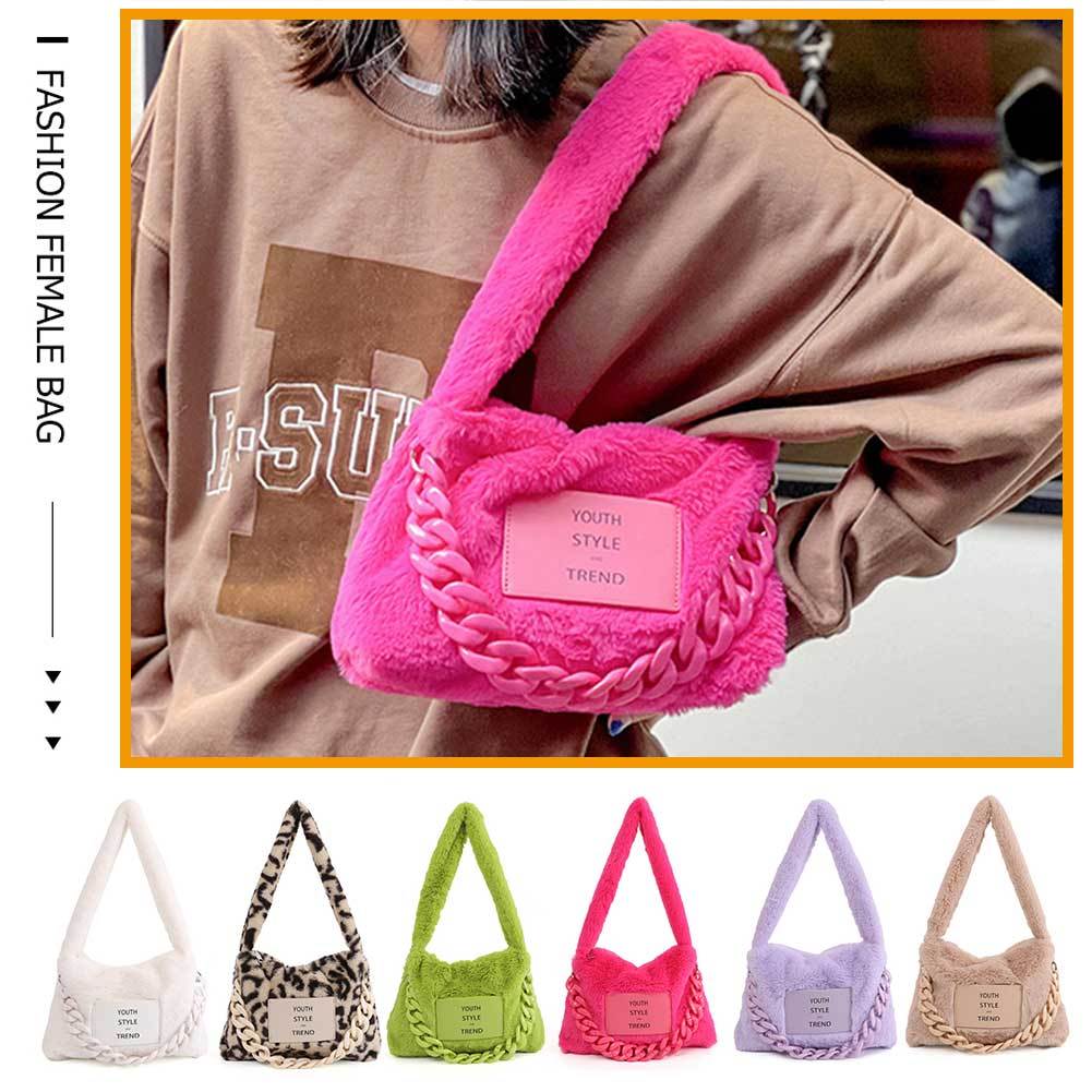 Y2K Sweet Cool Girls Underarm Bag Fashion Women's Pink Shoulder Crossbody  Bags Retro Chain Female Clutch Tote Purse Handbags