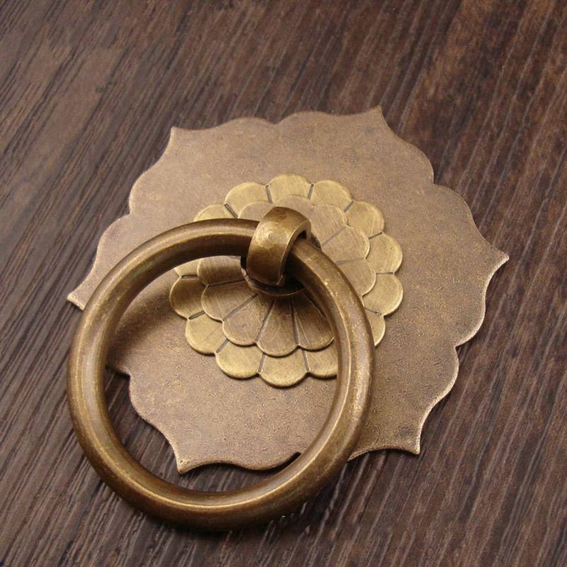 Antique Bronze Cabinet Drawer Drop Ring Pulls – 3.15" X 2.44", Cupboard Door Handle