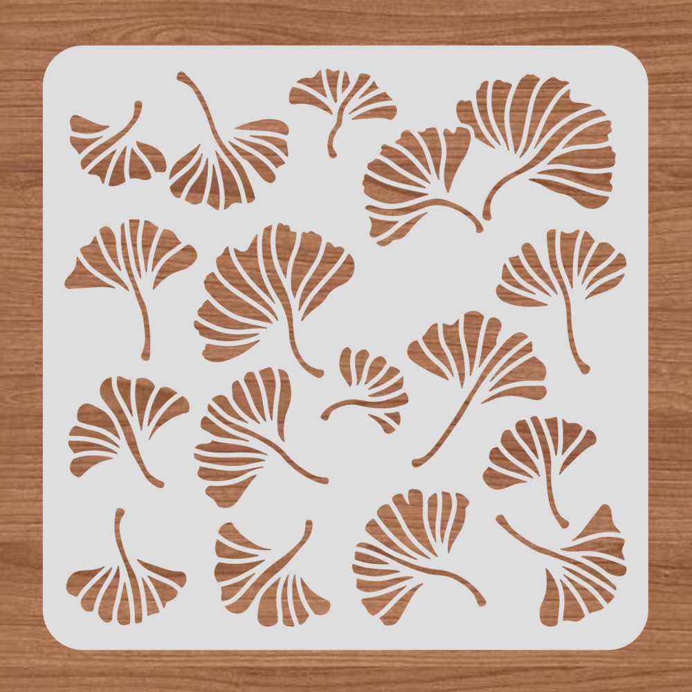 Ginkgo Quilting Stencils - Set of 4