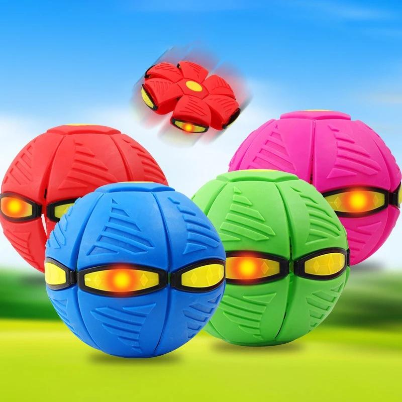 Flying Ufo Flat Throw Disc Ball With Light Toy Flying Saucer - Temu  Australia
