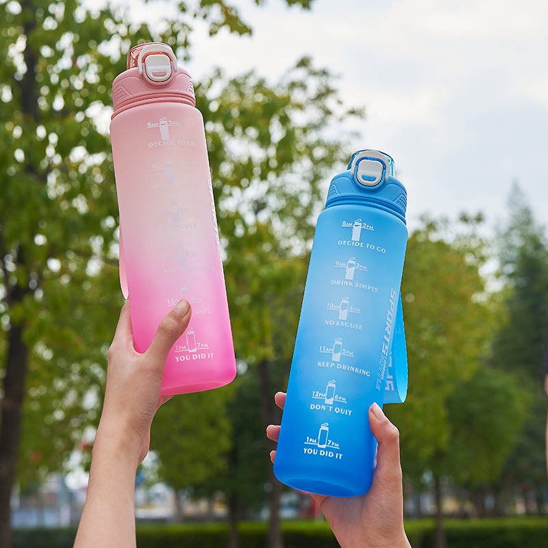 Motivational Water Bottle With Straw, Water Bottles, Sports Water Cups,  Portable Drinking Cups, Summer Drinkware, For Camping, Hiking, Fitness,  Home Kitchen Items, Birthday Gifts - Temu