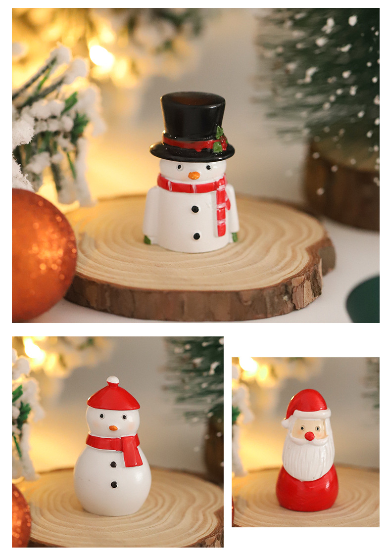 1pc Ornamenti Micro Paesaggi Natalizi Albero Natale - Temu Italy