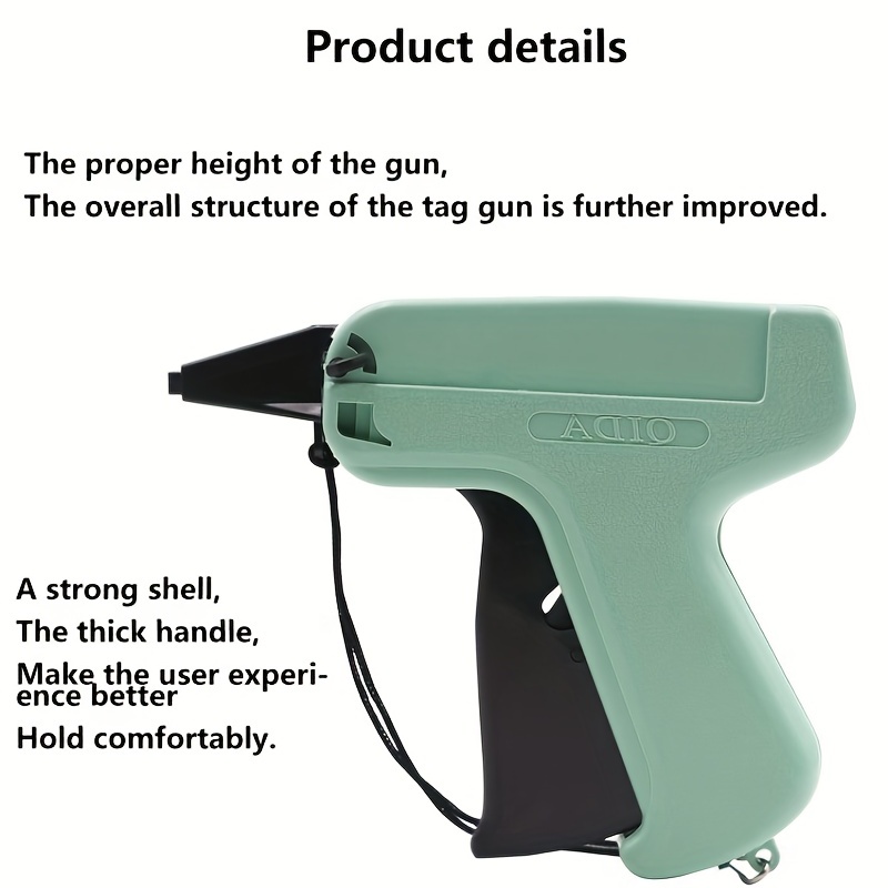 Clothes Tag Gun, Pistolet D'étiquetage De Prix De Détail Standard Pour  Vêtements Avec 6 Épingles En Acier Inoxydable Et 1000 Attaches À Barbe Pour  Les Ventes En Magasin, Entrepôt, Consignation, Garage Et