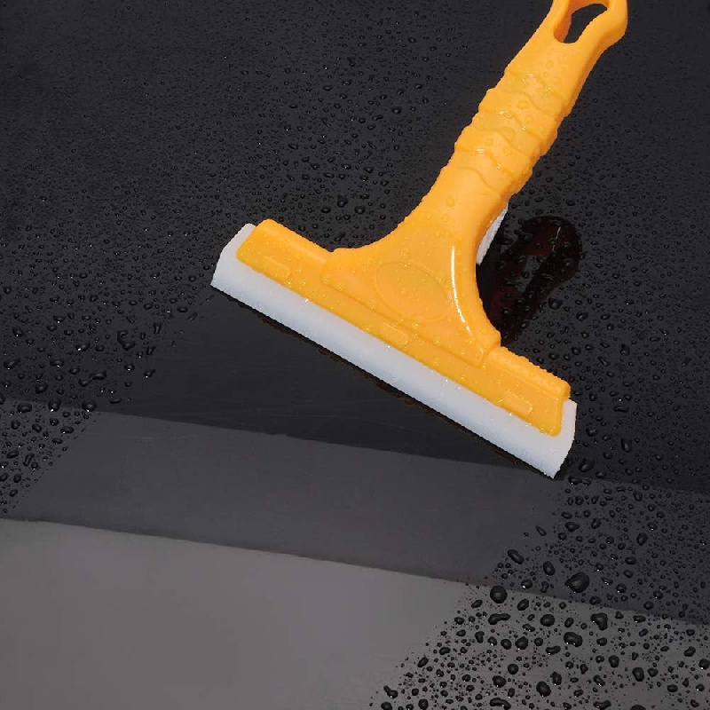 2-in-1 Professional All-Purpose Window Squeegee For Car Windshield, Shower  Door, Boat Squeegee Dual Side Blade Rubber & Scrubber Sponge