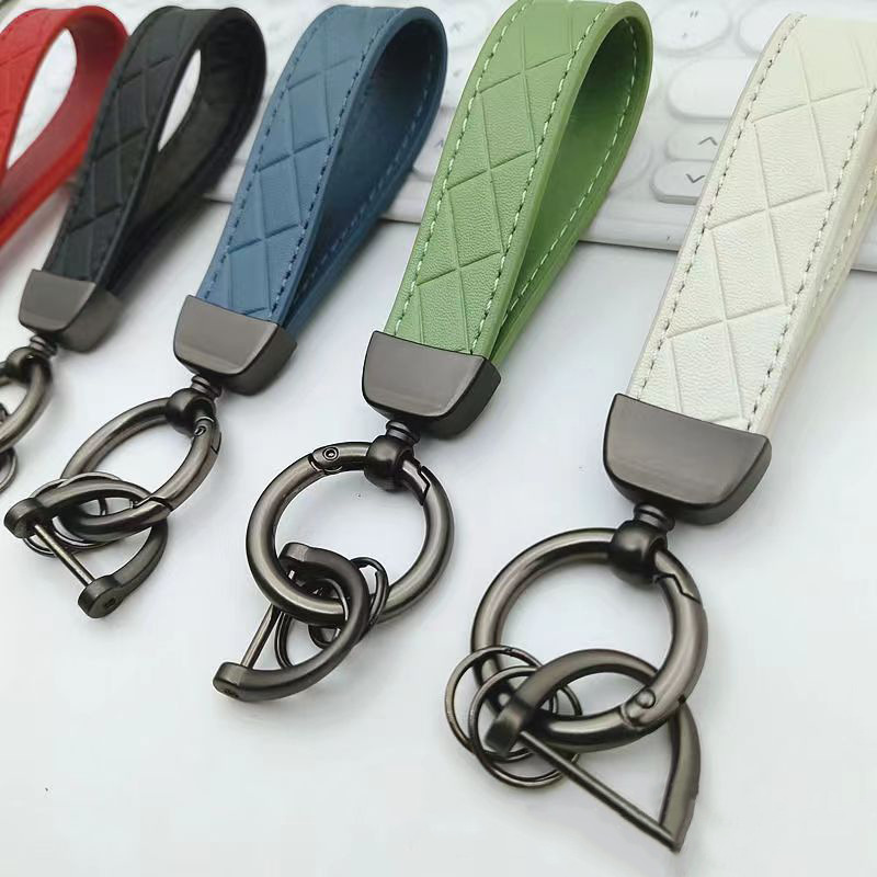 

Pu Leather Car Keychain, Car Automotive Key Chain With Anti-lost D-ring, Simple Key Chain Key Key Ring Lanyard Pendant For Men Women