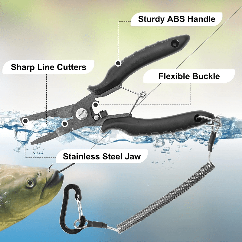 Stainless Steel Fishing Pliers Multifunctional Fishing - Temu