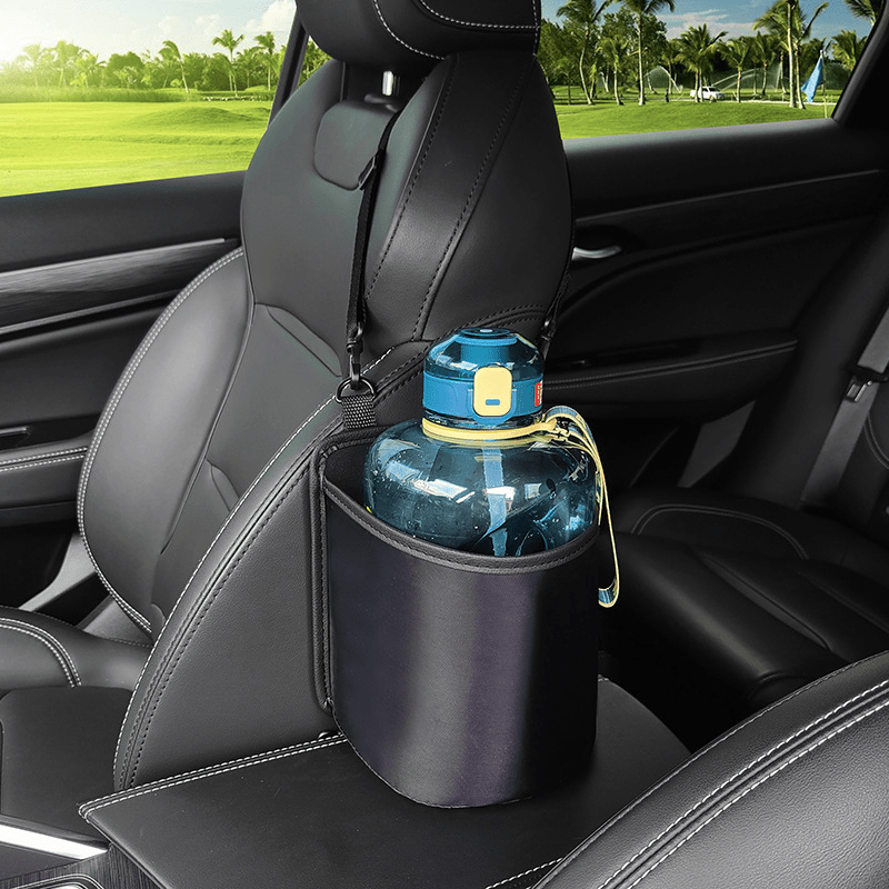 Car Seat Middle Side Hanging Bag Box Car Organizer Storage Box Car Built-in  Bucket Car Chair Back Sundries Bag Water Cup Bag