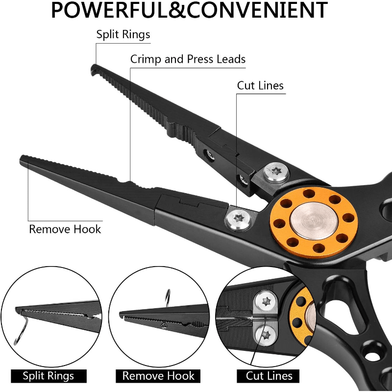 Fishing Pliers + Fish Lip Gripper Multifunctional Fishing - Temu Australia