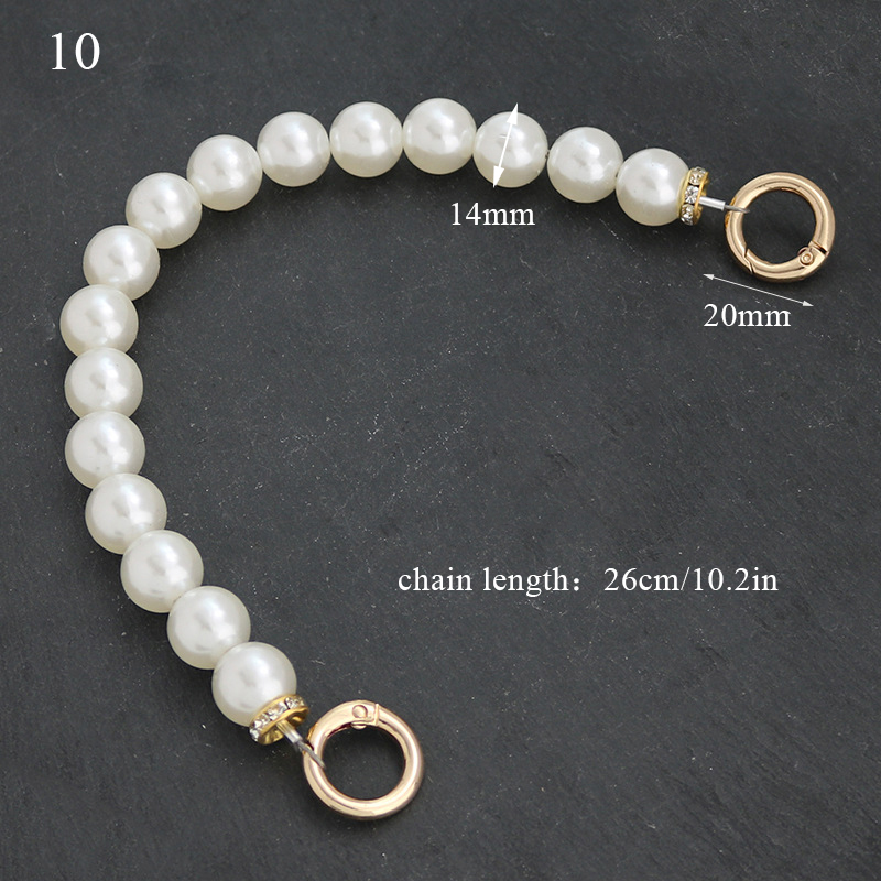 3 Colors 3 Lengths Imitation Pearl Bead Purse Chain Strap White Extender  Chain For Handbag Purse Strap Replacement Women's Delicate Pearl Durable  Pearl Handbag Strap - Temu