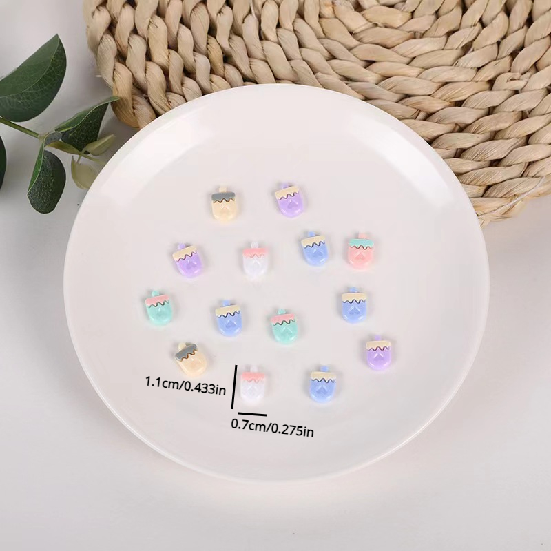 Simulation Macarons Cream Pendant Resin Charms For Jewelry Making