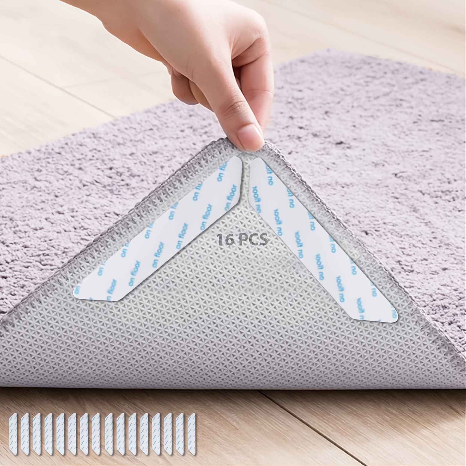 Anti-slip Rug Grip Tape, Reusable Carpet Pad And Rug Tape, Easy To Use,  Home Decor - Temu