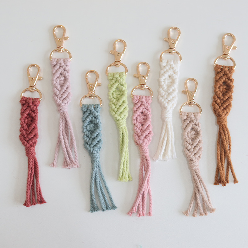 Handmade Bag Charms - Braided with tassels