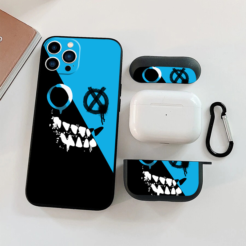 

1pc Earphone Protetcive Case & 1pc Graphic Phone Case For Iphone 11 14 13 12 Pro Max Xr Xs 7 8 Plus Mini, Airpods Pro 1/2