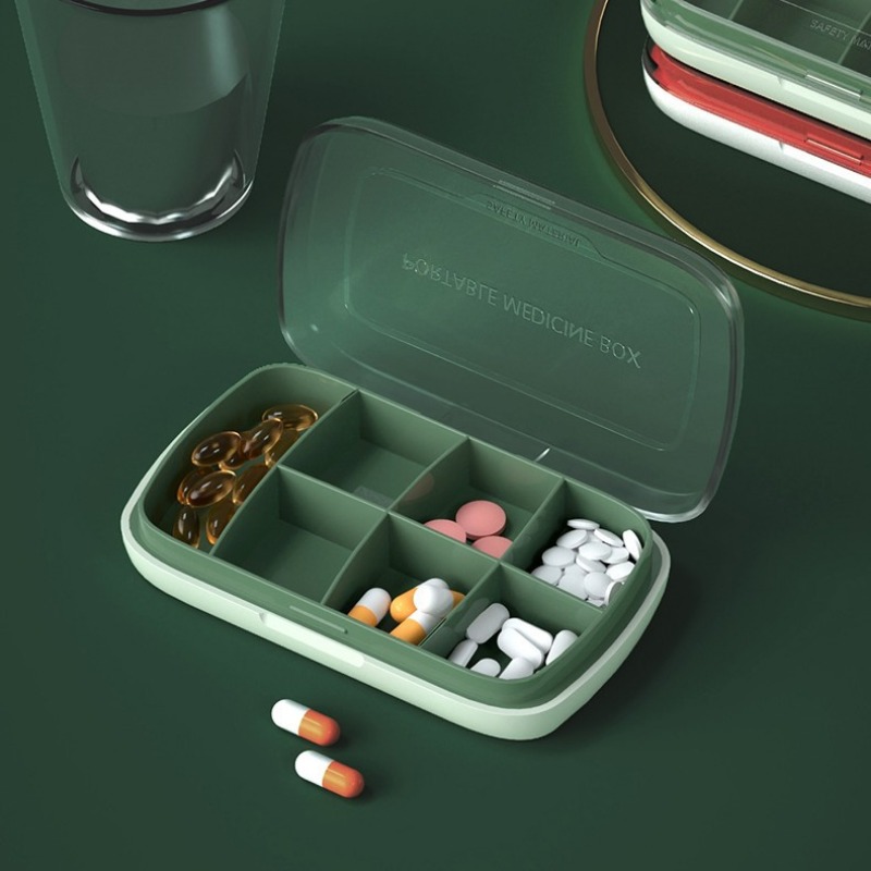 Large Capacity Medicine Storage Box Transparent Portable Vitamin
