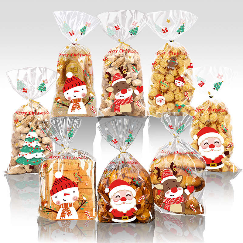 Craspire 1 Bag Christmas Theme Rectangle Plastic Zip Lock Candy Storage Bags,  Self Seal Bag, for Biscuit & Candy Packaging, Santa Claus, 220x155x0.1mm,  50pcs/bag – CRASPIRE