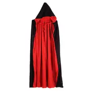 Halloween Cloak Vampire Cos Role Playing Costume Double Layer Black Red ...