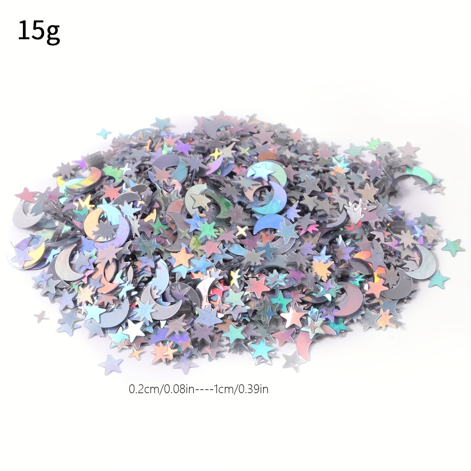 Star Moon Confetti Iridescent Metallic Glitter Foil Confetti - Temu