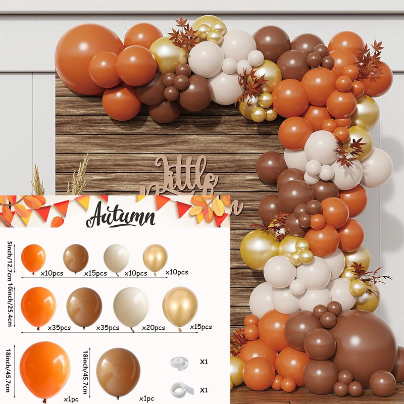 Orange Burgundy White Autumn Theme Balloons Arch Kit Birthday Wedding  Orange Theme Balloon Party Decoration Supplies - Temu Latvia