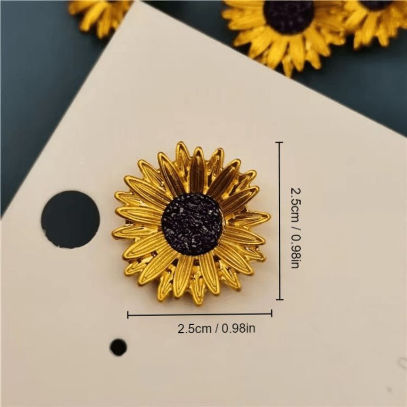 Sunflower Brooch For Men And Women - Elegant Corsage Pin For Scarves And  Jackets - Imitation Rose Design - Anti-light Alloy Material - Temu