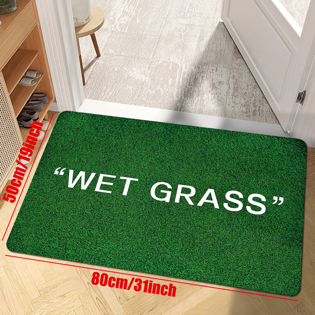 Wet Grass Rug, Bathroom Rug, Wet Grass Patterned Rugs, ,popular Rug,indoor  Rug,rug,non Slip Soft-thick Rugs, Washable Rug, for Living Room 