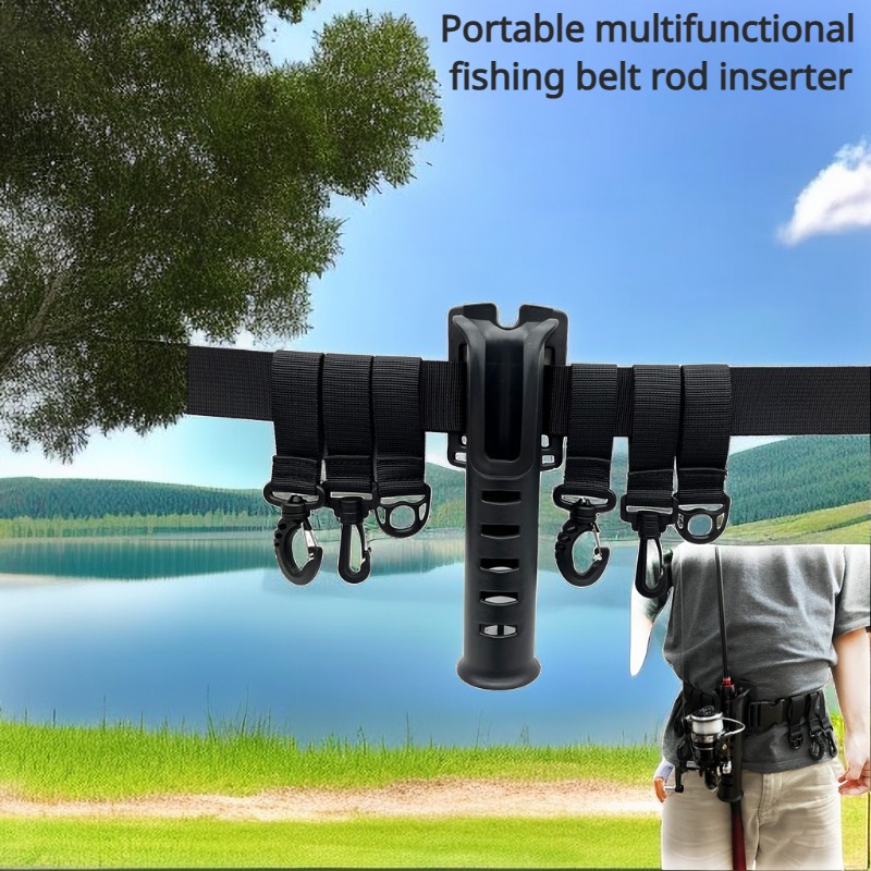 Portable Multifunctional Fishing Belt Pole Insertion Holder - Temu