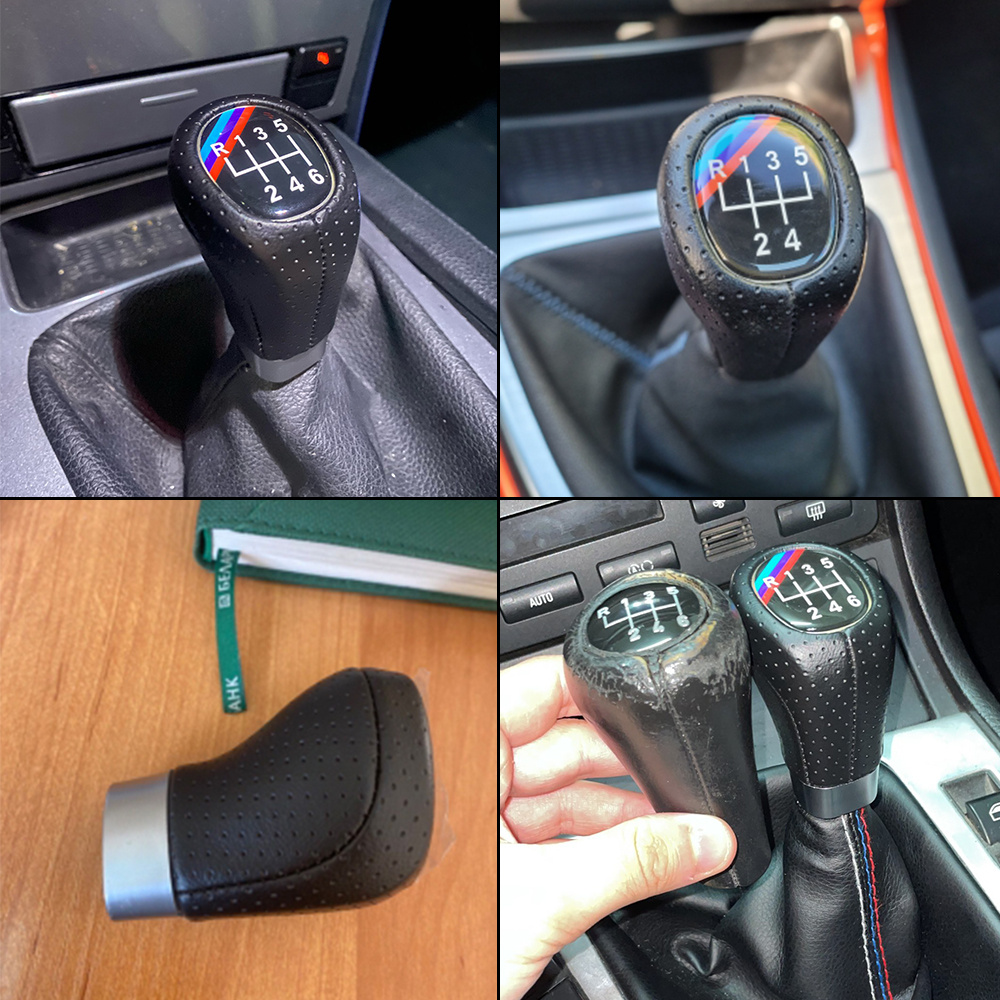 

Car Gear Shift Knob Head Manual Shifter Lever 1pc 6 Speed Gear Stick Handball For 1 3 5 6 Series E30 E36 E39 E46 E60 E87 E90