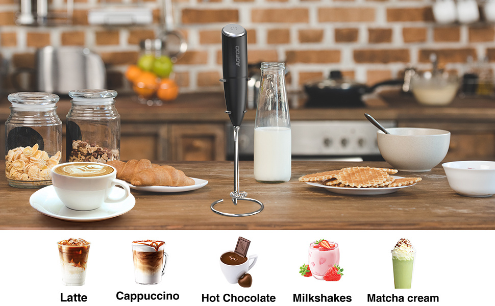 Electric Milk Frother Hand Mixer Milk Frother For Coffee Electric Coffee  Frother Handheld Foam Maker With Stand, Electric Whisk Drink Mixer Mini  Foamer For Cappuccino, Frappe, Matcha, Hot Chocolate, Black - Temu