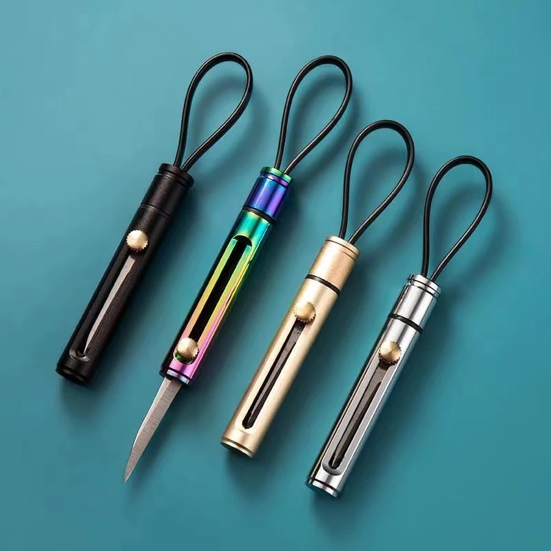 Multitool Keychain Knife Small Pocket Box Strap Cutter Razor - Temu Canada