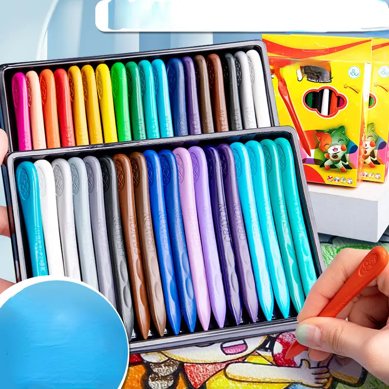 Crayones Para Niños, Crayones De Mano Antiadherentes, Crayones De 12/36  Colores, Bolígrafos Para Pintar, Crayones Antiadherentes, Pinceles De Arte,  Gr