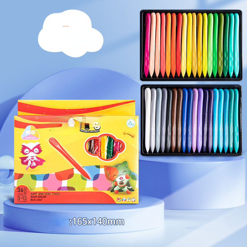 Crayones Para Niños, Crayones De Mano Antiadherentes, Crayones De 12/36  Colores, Bolígrafos Para Pintar, Crayones Antiadherentes, Pinceles De Arte,  Gr