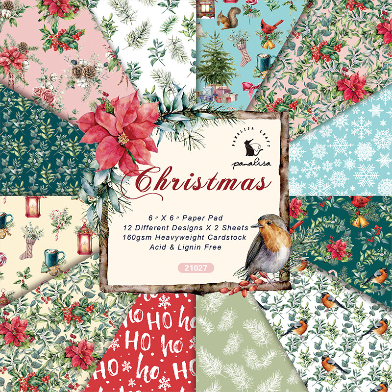 Christmas Scrapbook Paper Pad Aesthetic Double sided - Temu